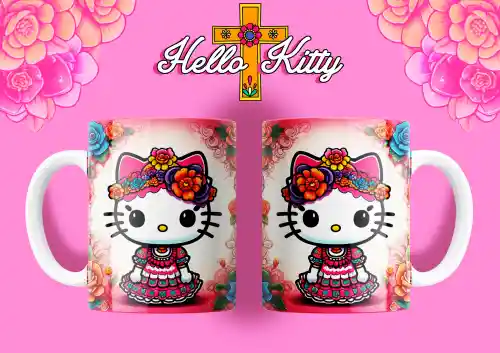 vectores plantilas HELLO KITTY,HALLOWEEN,DÍA DE MUERTOS,FESTEJO,